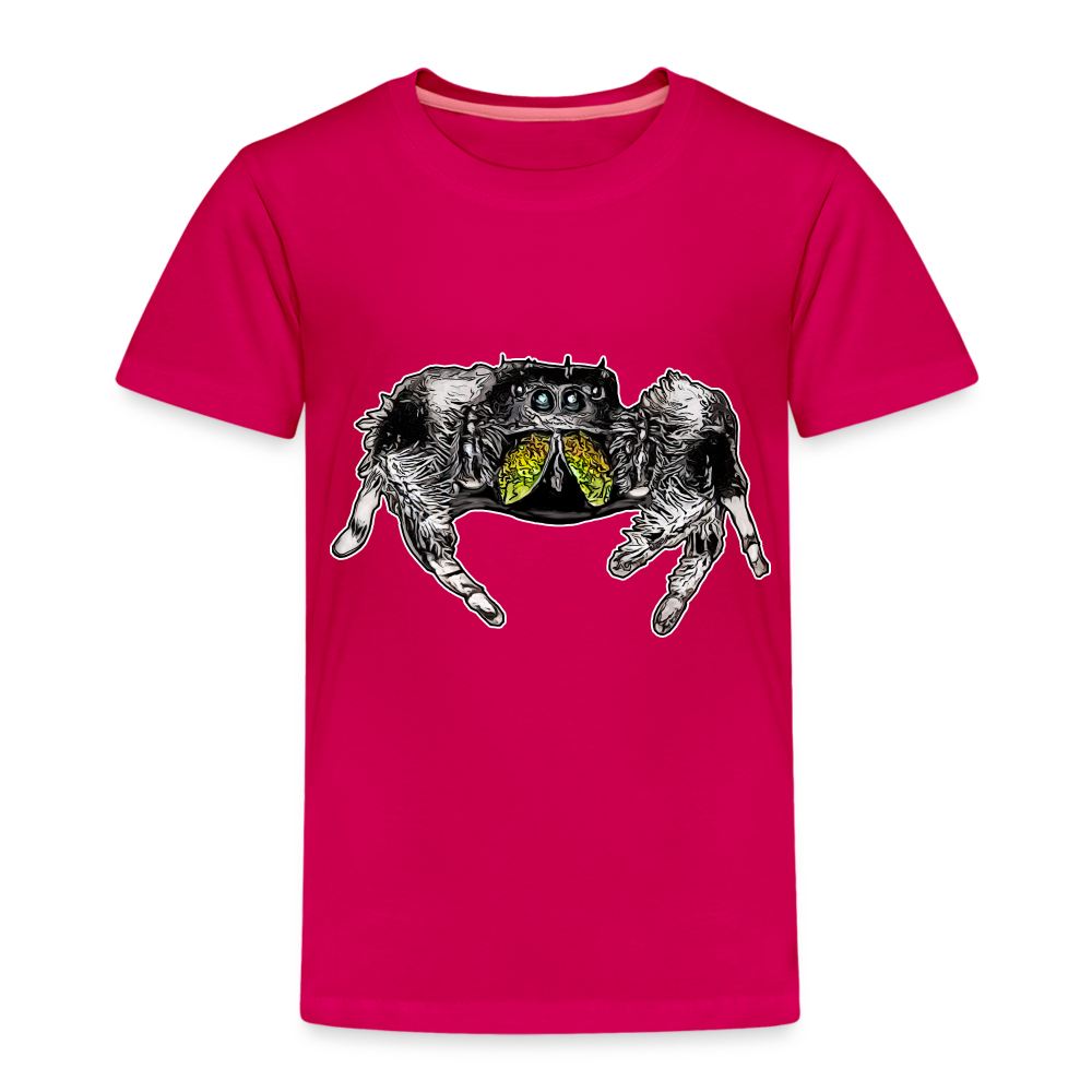 Kinder Basic T-Shirt Phidippus regius Rastafari male - dunkles Pink