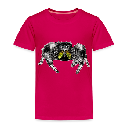 Kinder Basic T-Shirt Phidippus regius Rastafari male - dunkles Pink