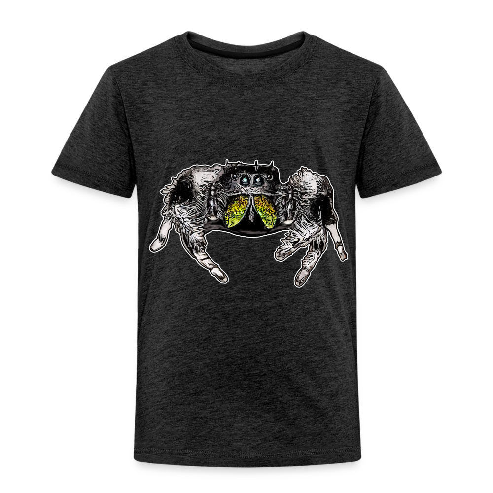 Kinder Basic T-Shirt Phidippus regius Rastafari male - Anthrazit