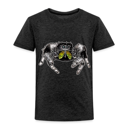 Kinder Basic T-Shirt Phidippus regius Rastafari male - Anthrazit