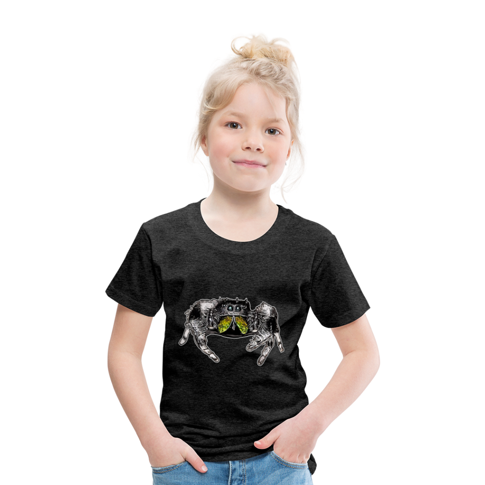 Kinder Basic T-Shirt Phidippus regius Rastafari male - Anthrazit