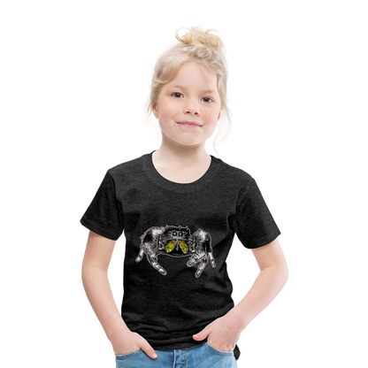 Kinder Basic T-Shirt Phidippus regius Rastafari male - Anthrazit