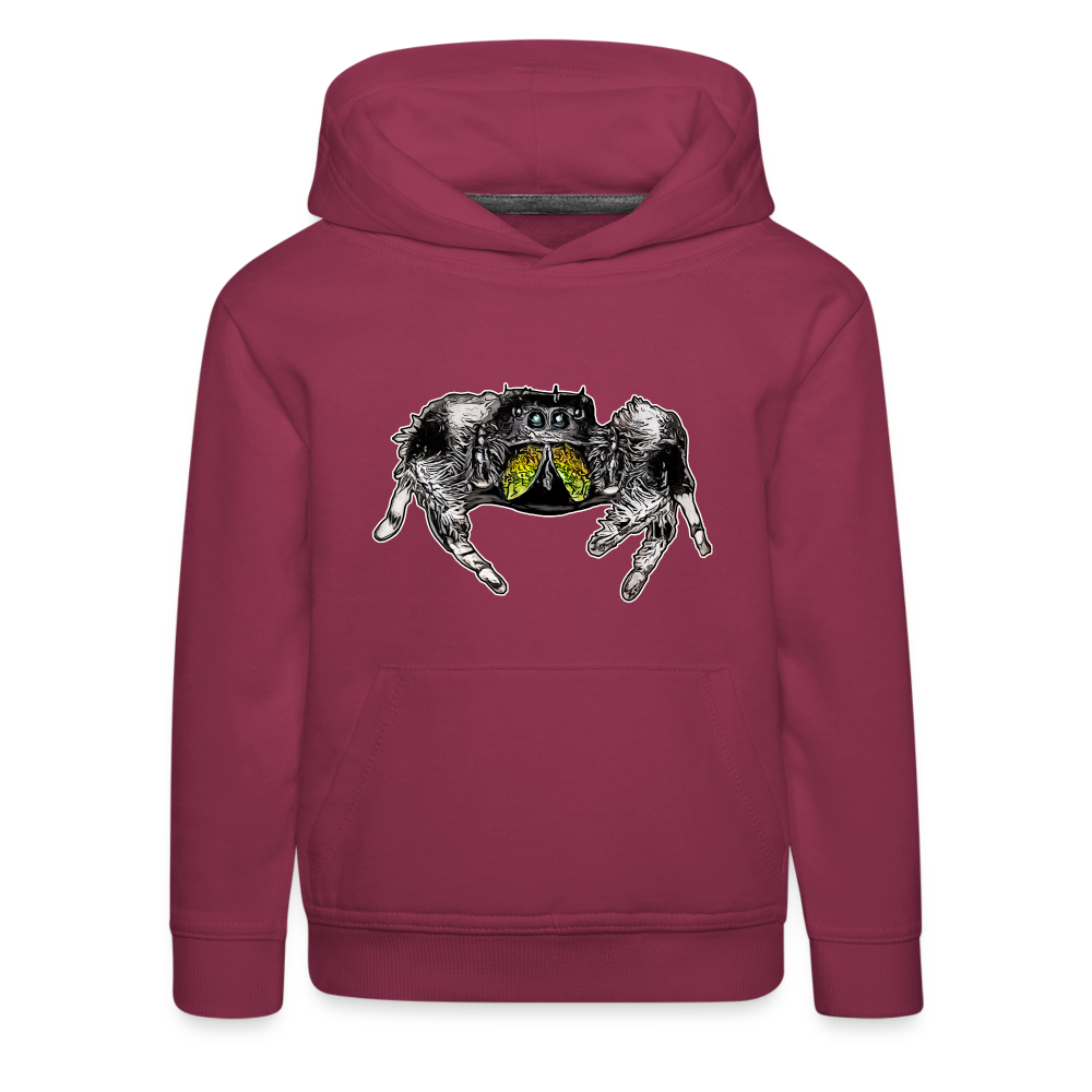 Kinder Hoodie Phidippus regius Rastafari male - Bordeaux
