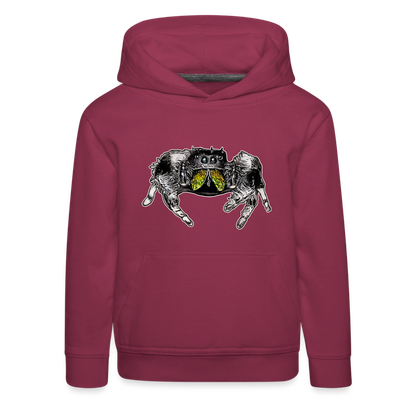 Kinder Hoodie Phidippus regius Rastafari male - Bordeaux