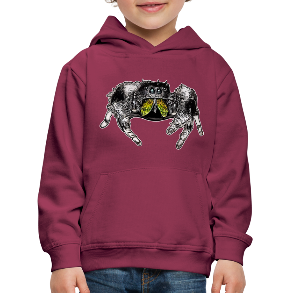 Kinder Hoodie Phidippus regius Rastafari male - Bordeaux