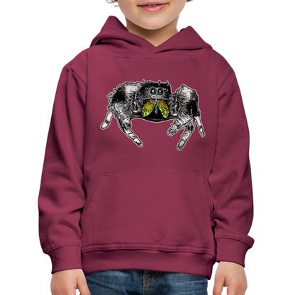 Kinder Hoodie Phidippus regius Rastafari male - Bordeaux