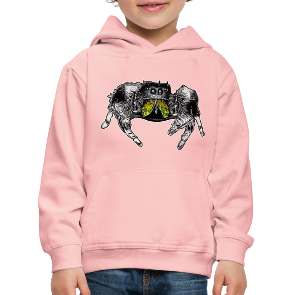 Kinder Hoodie Phidippus regius Rastafari male - Kristallrosa