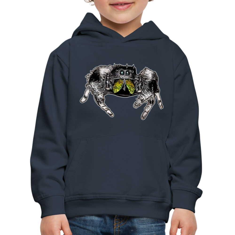 Kinder Hoodie Phidippus regius Rastafari male - Navy