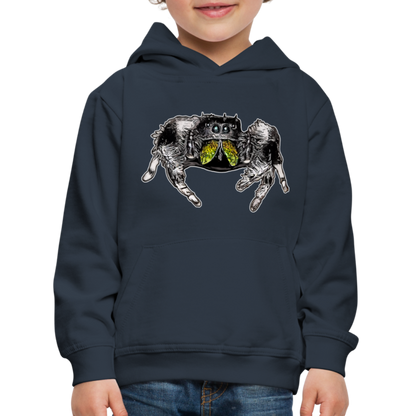 Kinder Hoodie Phidippus regius Rastafari male - Navy