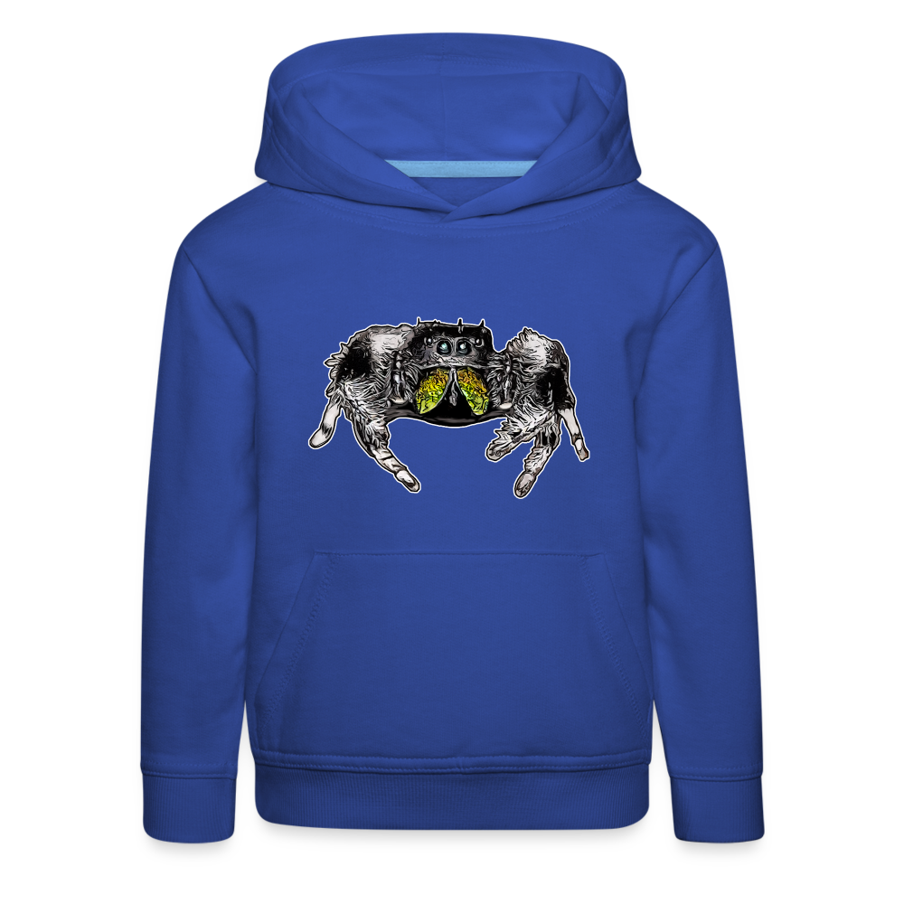 Kinder Hoodie Phidippus regius Rastafari male - Royalblau