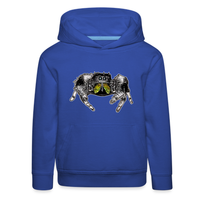 Kinder Hoodie Phidippus regius Rastafari male - Royalblau