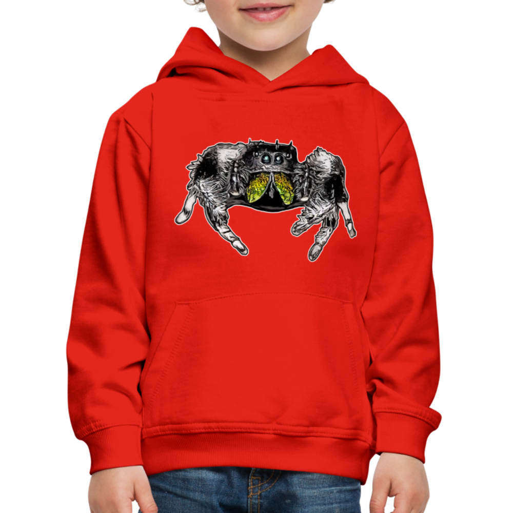 Kinder Hoodie Phidippus regius Rastafari male - Rot