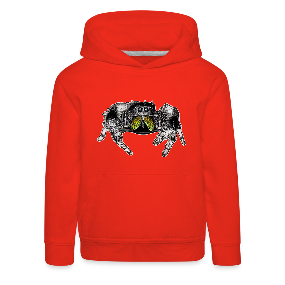 Kinder Hoodie Phidippus regius Rastafari male - Rot
