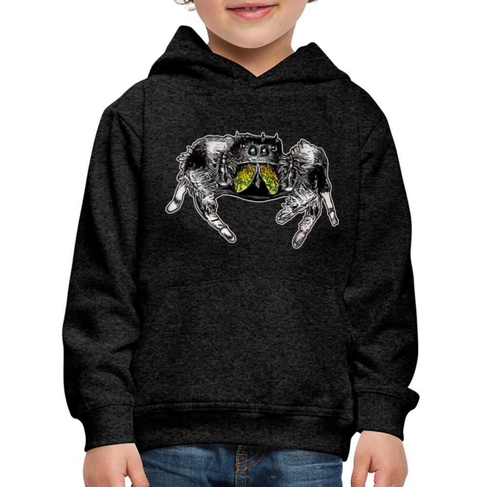 Kinder Hoodie Phidippus regius Rastafari male - Anthrazit