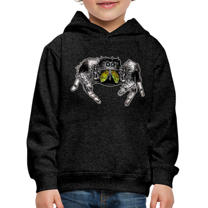 Kinder Hoodie Phidippus regius Rastafari male - Anthrazit