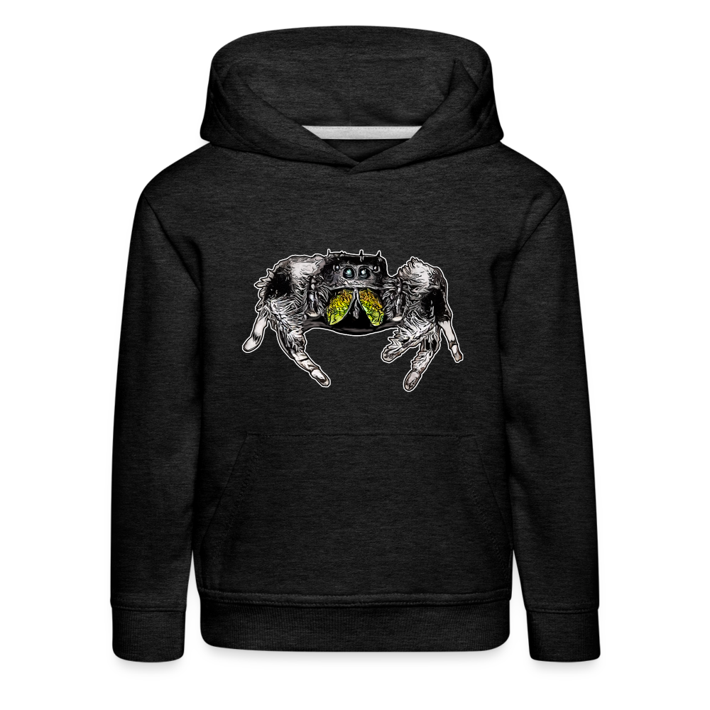 Kinder Hoodie Phidippus regius Rastafari male - Anthrazit
