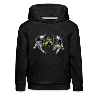 Kinder Hoodie Phidippus regius Rastafari male - Anthrazit