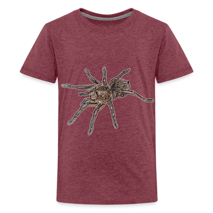 Teenager Basic T-Shirt Theraphosa stirmi juvenile - Bordeauxrot meliert