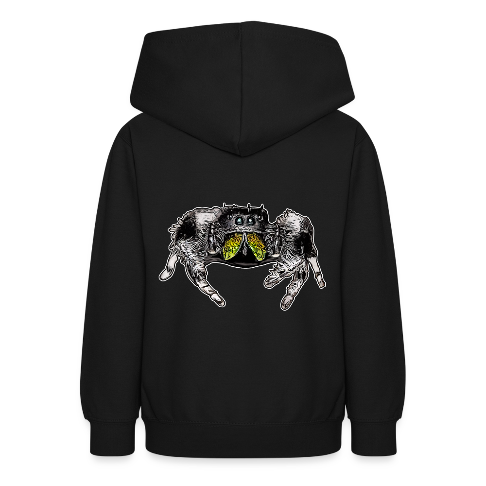 Teenager Hoodie Phidippus regius Rastafari male - Schwarz