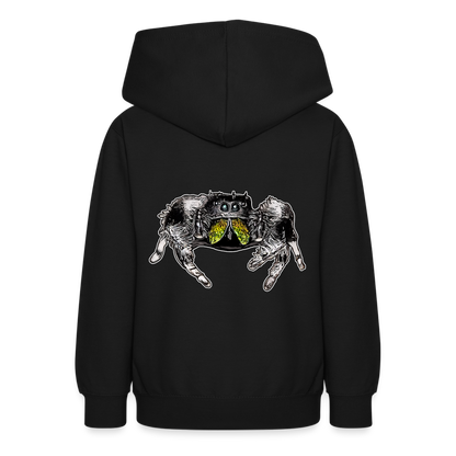 Teenager Hoodie Phidippus regius Rastafari male - Schwarz