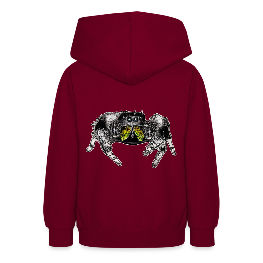 Teenager Hoodie Phidippus regius Rastafari male - Bordeaux