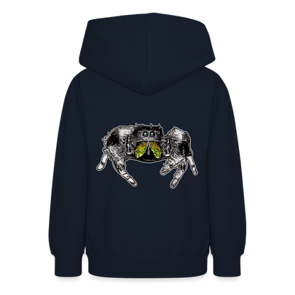 Teenager Hoodie Phidippus regius Rastafari male - Navy