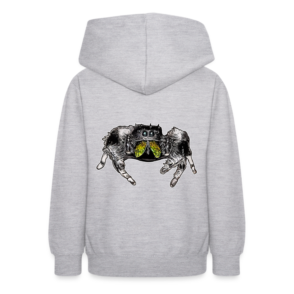 Teenager Hoodie Phidippus regius Rastafari male - Hellgrau meliert