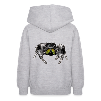 Teenager Hoodie Phidippus regius Rastafari male - Hellgrau meliert