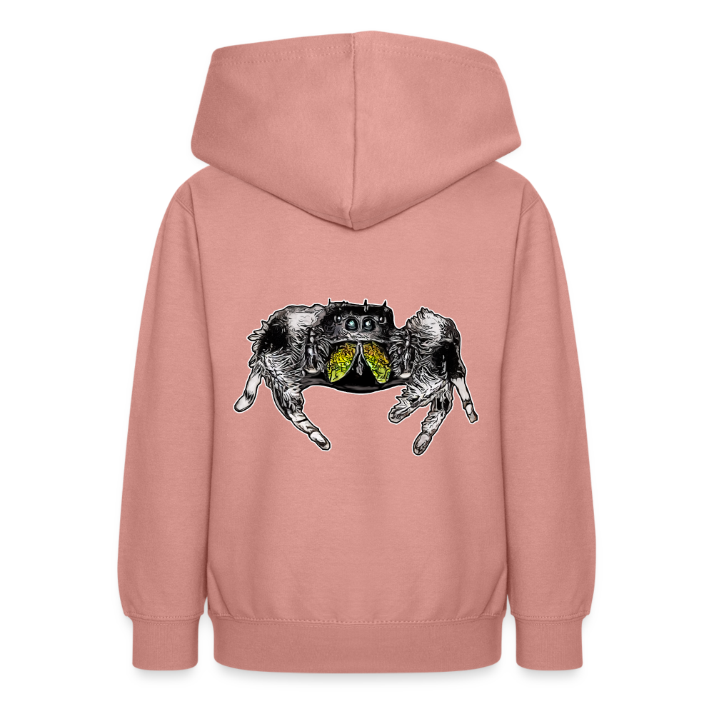 Teenager Hoodie Phidippus regius Rastafari male - Altrosa