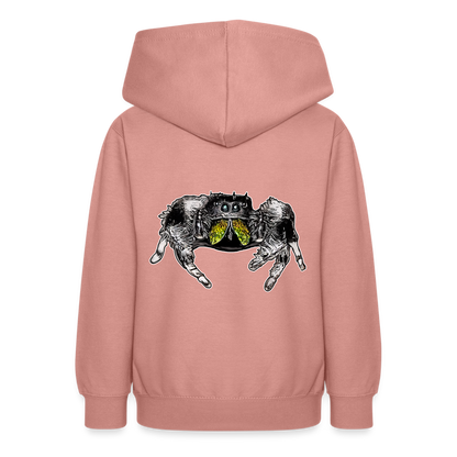 Teenager Hoodie Phidippus regius Rastafari male - Altrosa