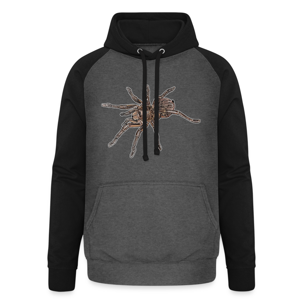 Unisex Baseball Hoodie Theraphosa stirmi juvenile - Graphit/Schwarz