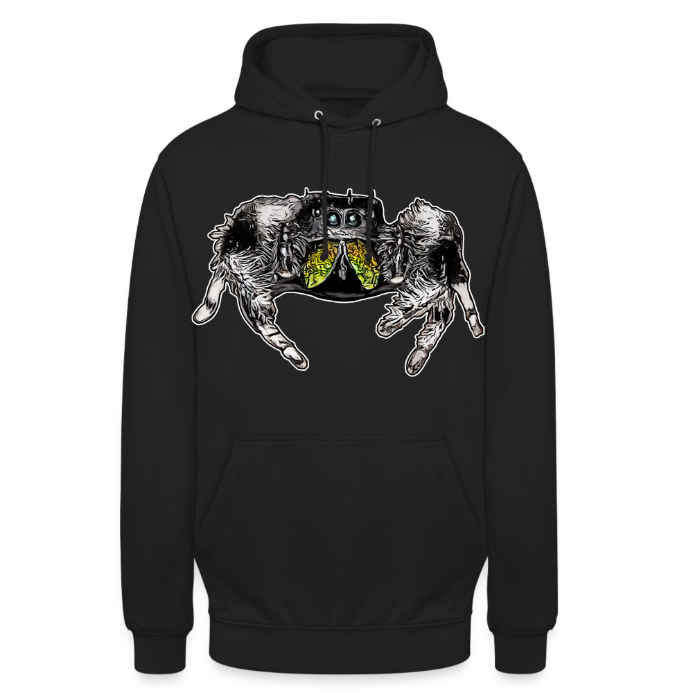 Unisex Hoodie Phidippus regius Rastafari male - Schwarz