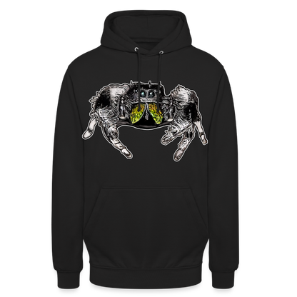 Unisex Hoodie Phidippus regius Rastafari male - Schwarz