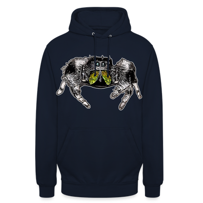 Unisex Hoodie Phidippus regius Rastafari male - Navy