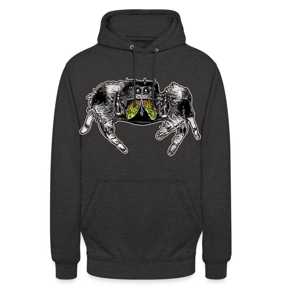 Unisex Hoodie Phidippus regius Rastafari male - Anthrazit