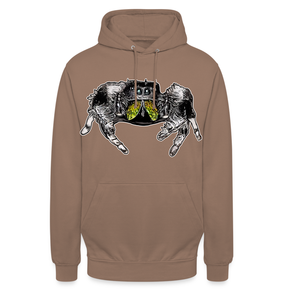 Unisex Hoodie Phidippus regius Rastafari male - Mokka