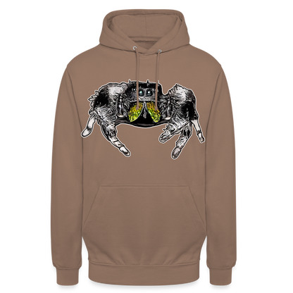 Unisex Hoodie Phidippus regius Rastafari male - Mokka
