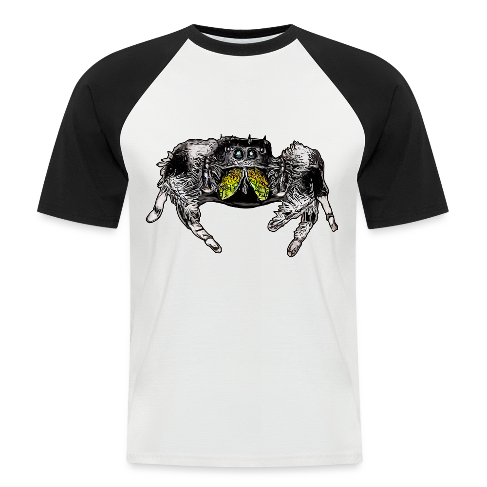 Männer Baseball-T-Shirt Phidippus regius Rastafari male - Weiß/Schwarz