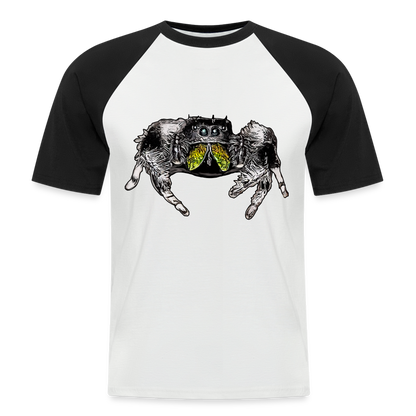 Männer Baseball-T-Shirt Phidippus regius Rastafari male - Weiß/Schwarz
