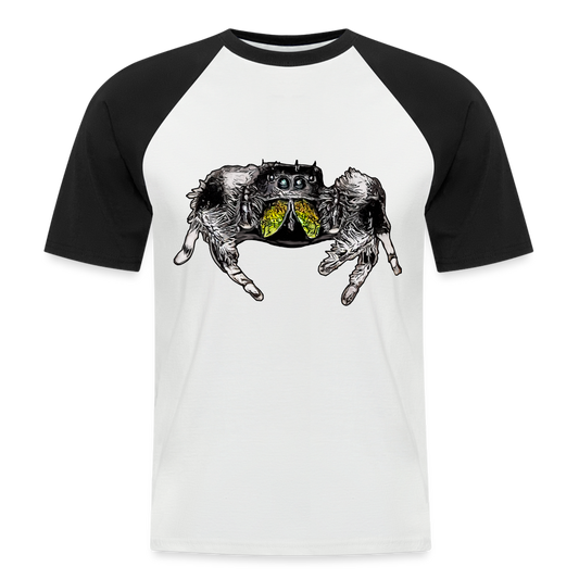 Männer Baseball-T-Shirt Phidippus regius Rastafari male - Weiß/Schwarz