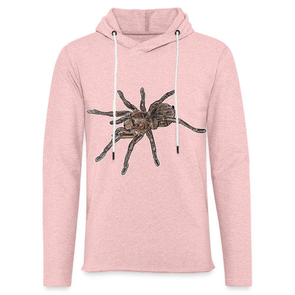 Unisex Kapuzensweatshirt Therphosa stirmi juvenile - Rosa-Creme meliert