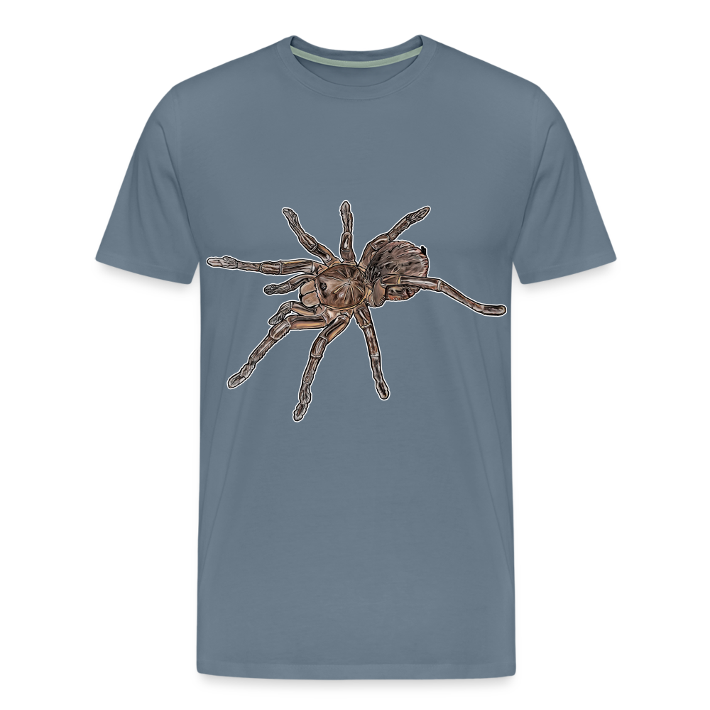 Männer Basic T-Shirt Theraphosa stirmi juvenile - Blaugrau