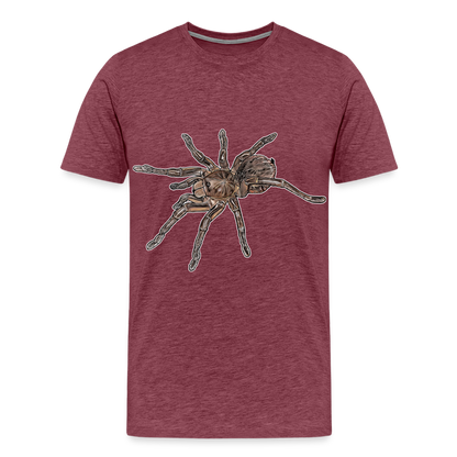 Männer Basic T-Shirt Theraphosa stirmi juvenile - Bordeauxrot meliert