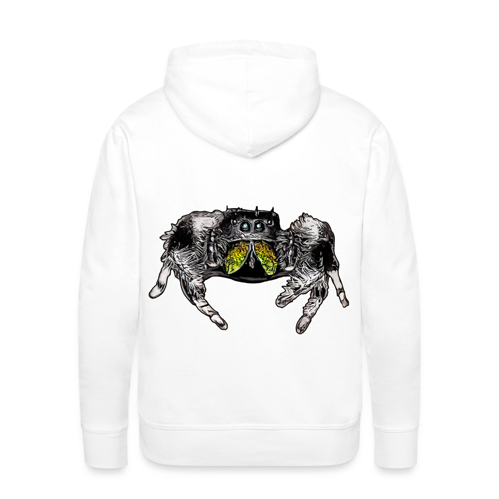 Männer Hoodie Phidippus regius Rastafari male - weiß