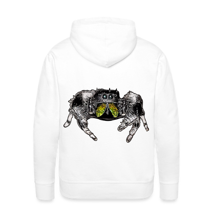 Männer Hoodie Phidippus regius Rastafari male - weiß