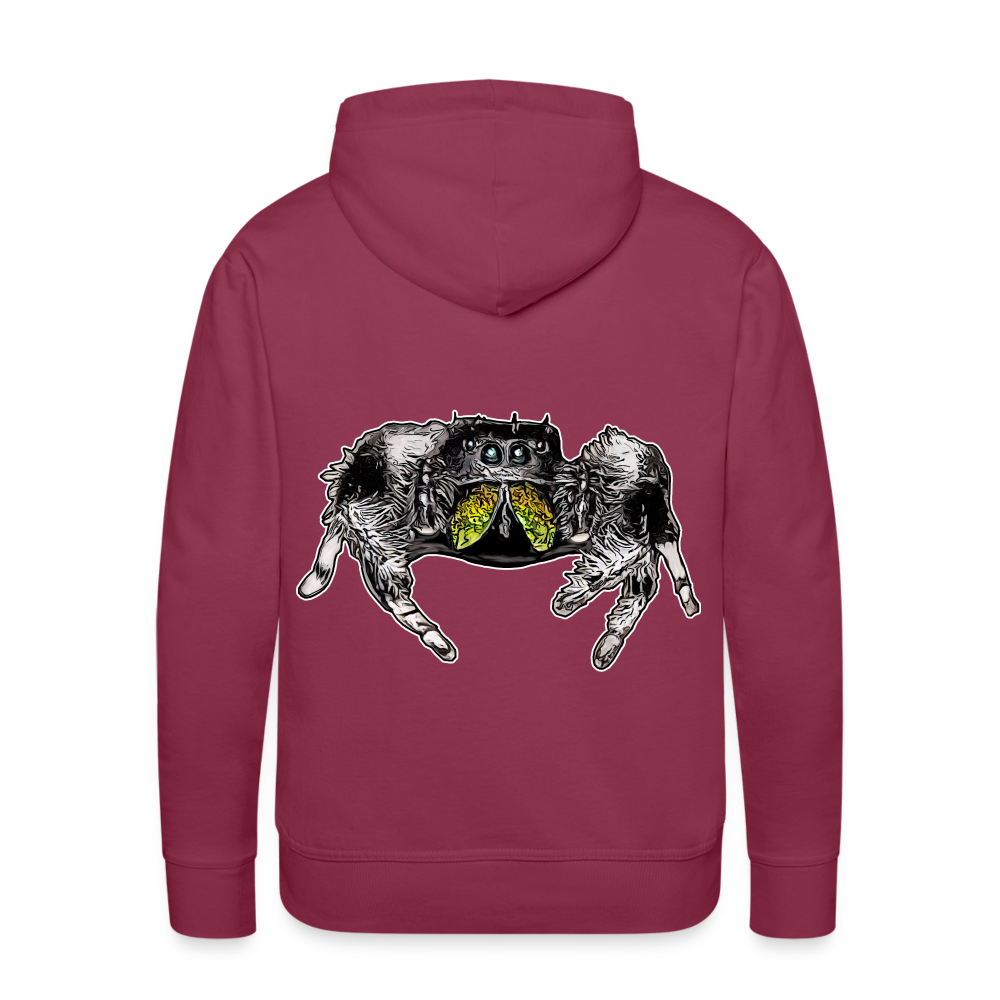 Männer Hoodie Phidippus regius Rastafari male - Bordeaux