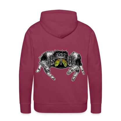 Männer Hoodie Phidippus regius Rastafari male - Bordeaux