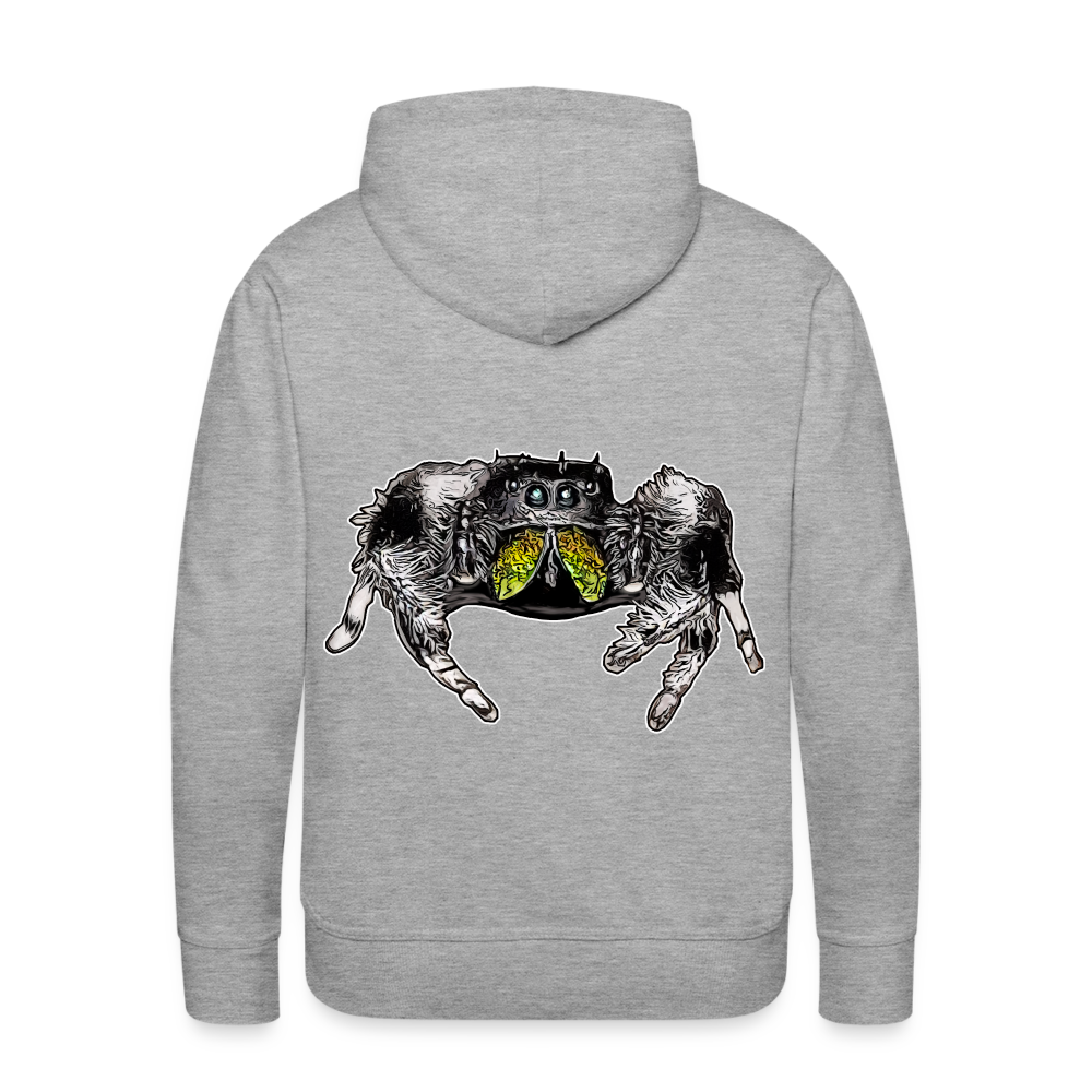 Männer Hoodie Phidippus regius Rastafari male - Grau meliert