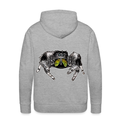 Männer Hoodie Phidippus regius Rastafari male - Grau meliert