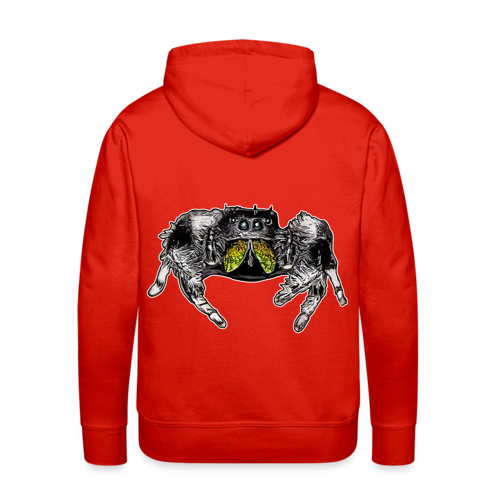 Männer Hoodie Phidippus regius Rastafari male - Rot